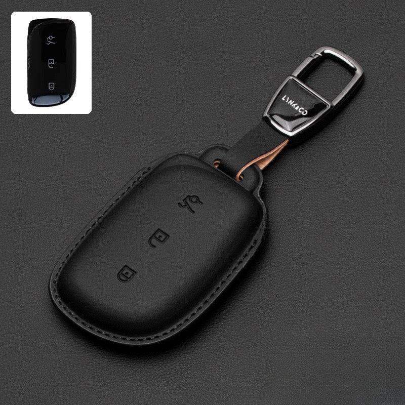 Luxury Leather Car Key Case Cover Fob Shell for  Lynk & Co 02 Lynk & Co1