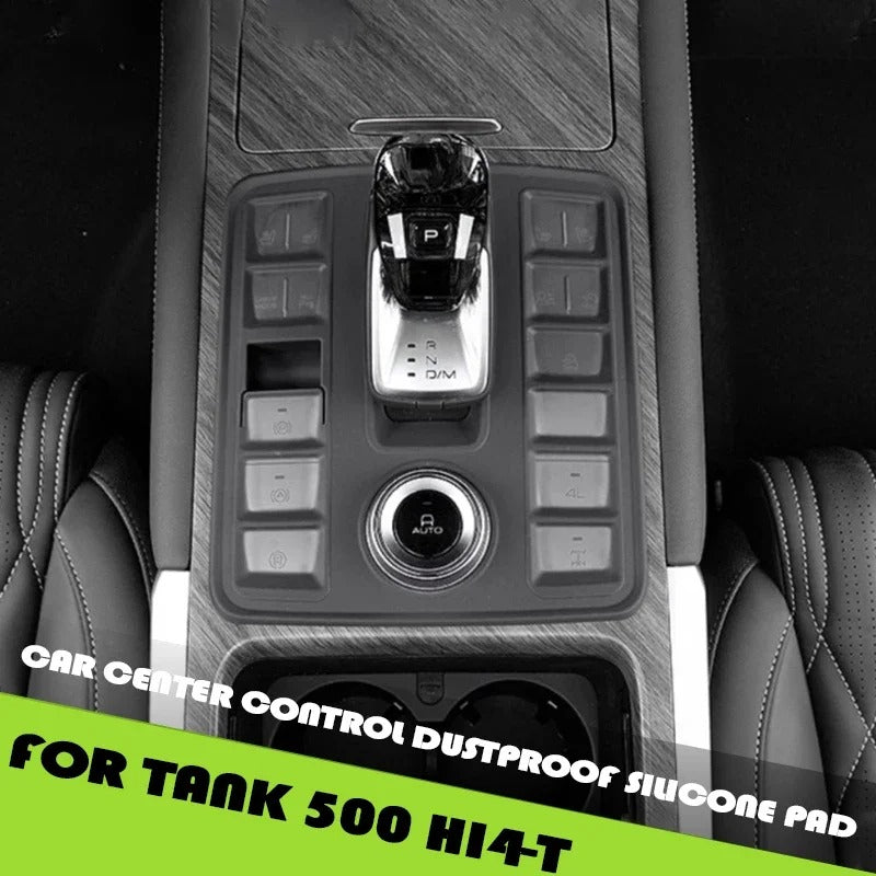 GWM Tank 500 Center Console Dustproof Silicone Pad Custom Fit Protection