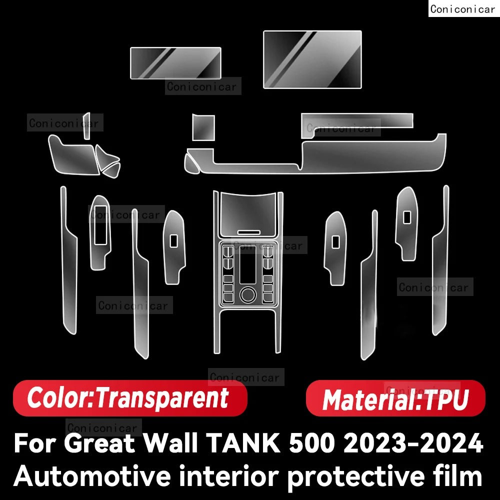 2023 2024 GWM WEY TANK 500 TPU Transparent Paint Protection Film