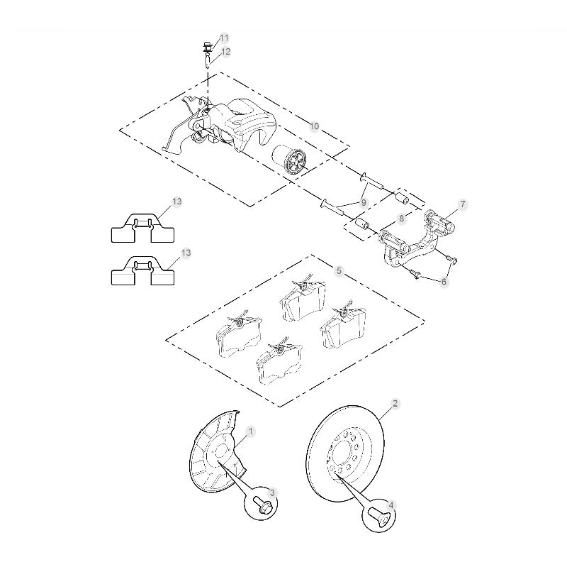 Jeu de plaquettes de frein avant et arrière pour MG ZS
