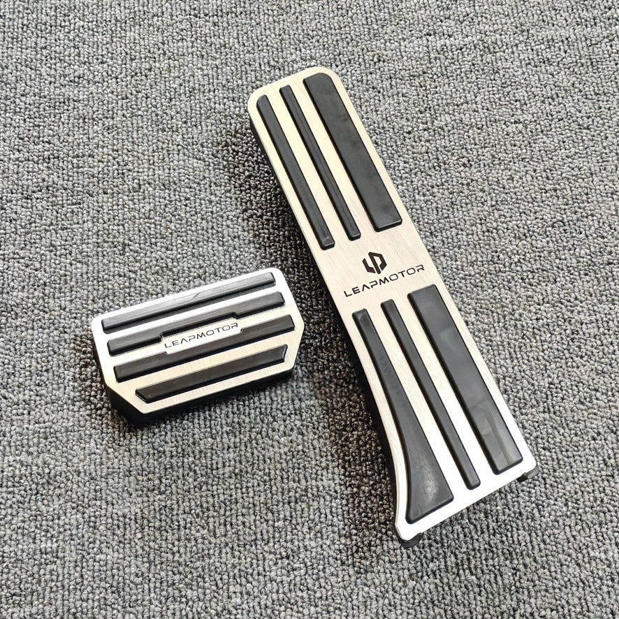 Leapmotor C10 T03 B10 Lafa5 A10 Accelerator Brake Pedal Covers Aluminum Alloy Anti Slip