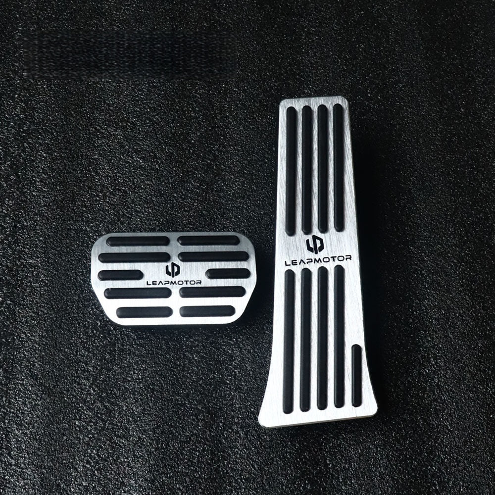 Leapmotor C10 T03 B10 Lafa5 A10 Accelerator Brake Pedal Covers Aluminum Alloy Anti Slip
