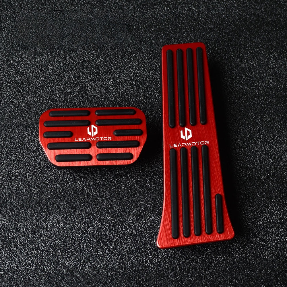 Leapmotor C10 T03 B10 Lafa5 A10 Accelerator Brake Pedal Covers Aluminum Alloy Anti Slip