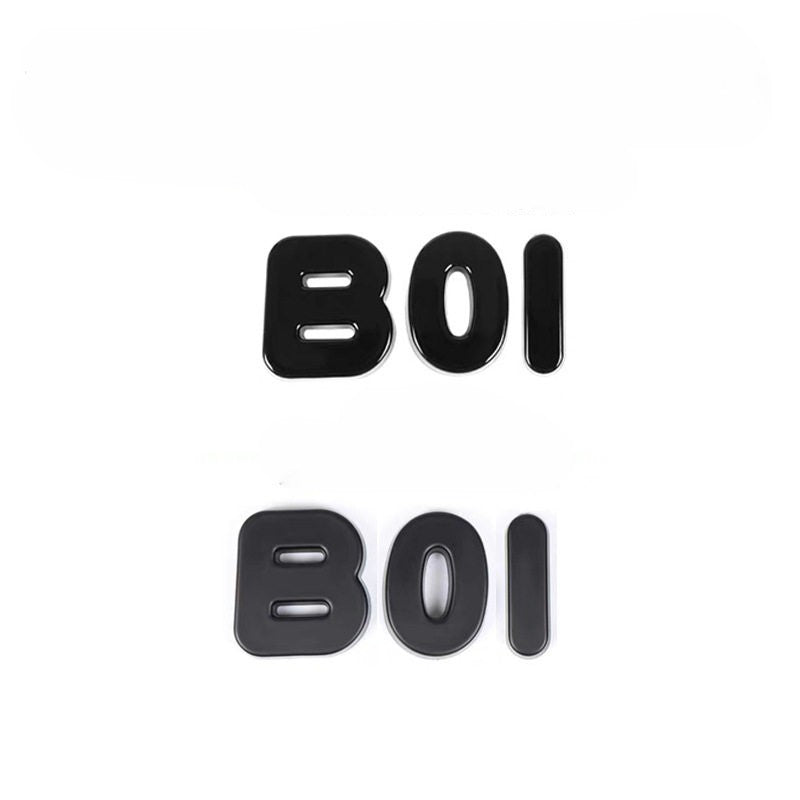 Leapmotor C10 C01 B01 B10 Blackened Emblem Letter Sticker - Front Rear Badge Overlay
