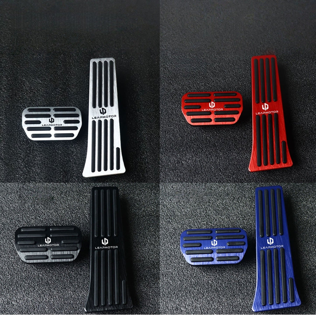 Leapmotor C10 T03 B10 Lafa5 A10 Accelerator Brake Pedal Covers Aluminum Alloy Anti Slip