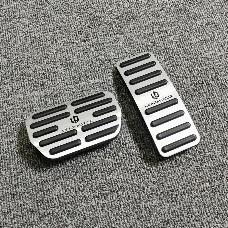 Leapmotor C10 T03 B10 Lafa5 A10 Accelerator Brake Pedal Covers Aluminum Alloy Anti Slip