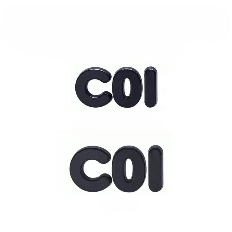 Leapmotor C10 C01 B01 B10 Blackened Emblem Letter Sticker - Front Rear Badge Overlay