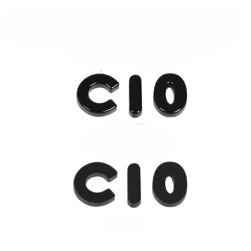 Leapmotor C10 C01 B01 B10 Blackened Emblem Letter Sticker - Front Rear Badge Overlay