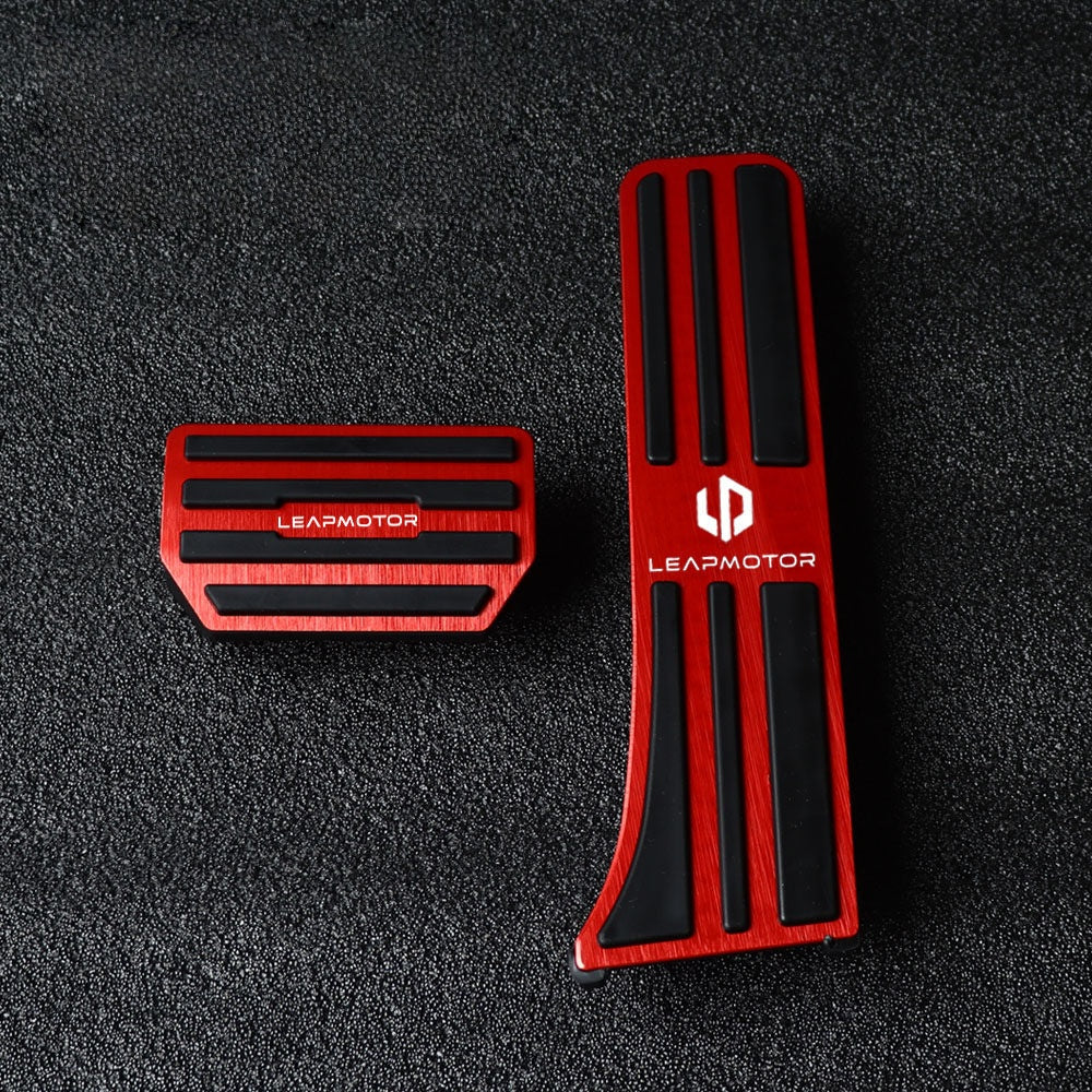Leapmotor C10 T03 B10 Lafa5 A10 Accelerator Brake Pedal Covers Aluminum Alloy Anti Slip