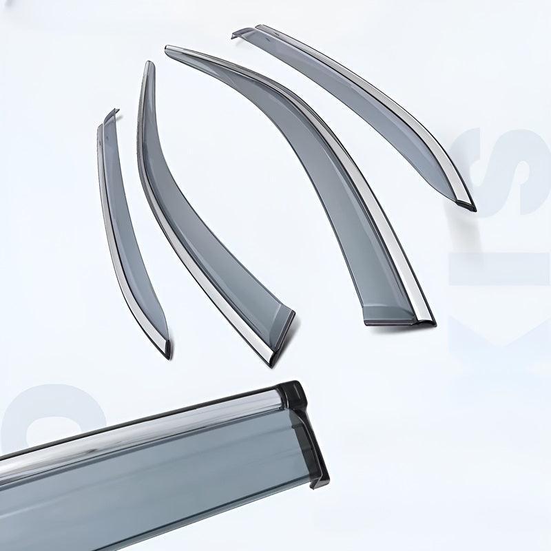 3D Stainless Steel Window Visors for Volvo EX30 EX40 - High Translucency Over 90% Rain Guards