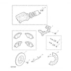 Jeu de plaquettes de frein avant et arrière pour MG ZS